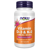 NOW Vitamin D-3 & K-2 120caps