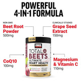 Force Factor Total Beets Ultimate Heart Health Powder 30sv