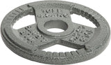 Cast Iron Plate Weight Plate for Strength Training and Weightlifting, 2" Center Hole