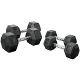 Home Gym Starter Set - Dumbbells (10, 20, 30, 40 & 50lbs) Adjustable Bench & Dumbbell Rack