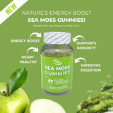 Fit Well - Sea Moss Gummies 60ct - Green Apple Flavor