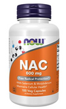 NOW NAC N-Acetyl Cysteine - 600 MG (100 Vegetarian Capsules)