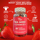 Fit Well - Sea Moss Gummies 60ct : Strawberry Flavor