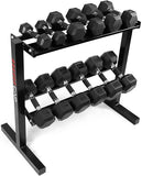 Rubber Encased Hex Dumbbell Pair (2 dumbbells)